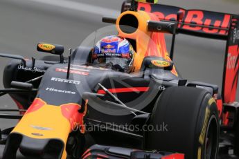 World © Octane Photographic Ltd. Red Bull Racing RB12 – Max Verstappen. Friday 10th June 2016, F1 Canadian GP Practice 1, Circuit Gilles Villeneuve, Montreal, Canada. Digital Ref : 1586LB1D0063
