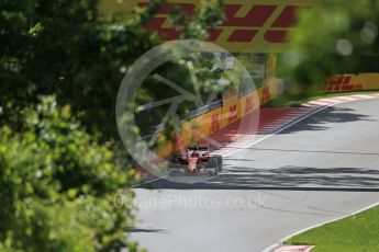 World © Octane Photographic Ltd. Scuderia Ferrari SF16-H – Kimi Raikkonen. Friday 10th June 2016, F1 Canadian GP Practice 1, Circuit Gilles Villeneuve, Montreal, Canada. Digital Ref : 1586LB1D9516