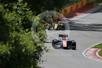 World © Octane Photographic Ltd. Manor Racing MRT05 – Rio Haryanto. Friday 10th June 2016, F1 Canadian GP Practice 1, Circuit Gilles Villeneuve, Montreal, Canada. Digital Ref : 1586LB1D9530