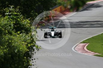 World © Octane Photographic Ltd. Mercedes AMG Petronas W07 Hybrid – Nico Rosberg. Friday 10th June 2016, F1 Canadian GP Practice 1, Circuit Gilles Villeneuve, Montreal, Canada. Digital Ref : 1586LB1D9555