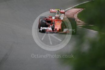 World © Octane Photographic Ltd. Scuderia Ferrari SF16-H – Kimi Raikkonen. Friday 10th June 2016, F1 Canadian GP Practice 1, Circuit Gilles Villeneuve, Montreal, Canada. Digital Ref : 1586LB1D9759