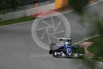 World © Octane Photographic Ltd. Sauber F1 Team C35 – Marcus Ericsson. Friday 10th June 2016, F1 Canadian GP Practice 1, Circuit Gilles Villeneuve, Montreal, Canada. Digital Ref : 1586LB1D9810