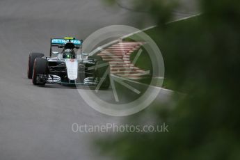 World © Octane Photographic Ltd. Mercedes AMG Petronas W07 Hybrid – Nico Rosberg. Friday 10th June 2016, F1 Canadian GP Practice 1, Circuit Gilles Villeneuve, Montreal, Canada. Digital Ref : 1586LB1D9836