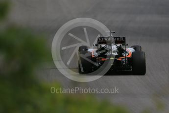 World © Octane Photographic Ltd. Sahara Force India VJM09 - Nico Hulkenberg. Friday 10th June 2016, F1 Canadian GP Practice 1, Circuit Gilles Villeneuve, Montreal, Canada. Digital Ref : 1586LB1D9935