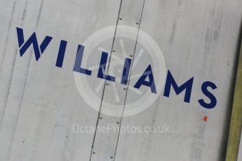 World © Octane Photographic Ltd. Williams Martini Racing logo. Friday 10th June 2016, F1 Canadian GP Practice 1, Circuit Gilles Villeneuve, Montreal, Canada. Digital Ref :1586LB5D8986