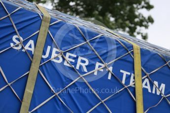 World © Octane Photographic Ltd. Sauber F1 Team logo. Friday 10th June 2016, F1 Canadian GP Practice 1, Circuit Gilles Villeneuve, Montreal, Canada. Digital Ref :1586LB5D8989