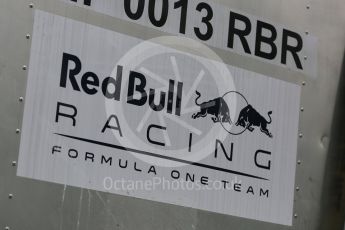 World © Octane Photographic Ltd. Red Bull Racing logo. Friday 10th June 2016, F1 Canadian GP Practice 1, Circuit Gilles Villeneuve, Montreal, Canada. Digital Ref :1586LB5D9006