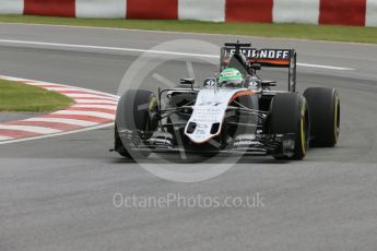 World © Octane Photographic Ltd. Sahara Force India VJM09 - Nico Hulkenberg. Friday 10th June 2016, F1 Canadian GP Practice 1, Circuit Gilles Villeneuve, Montreal, Canada. Digital Ref :1586LB5D9025