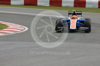 World © Octane Photographic Ltd. Manor Racing MRT05 – Rio Haryanto. Friday 10th June 2016, F1 Canadian GP Practice 1, Circuit Gilles Villeneuve, Montreal, Canada. Digital Ref :1586LB5D9116