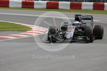 World © Octane Photographic Ltd. McLaren Honda MP4-31 – Fernando Alonso. Friday 10th June 2016, F1 Canadian GP Practice 1, Circuit Gilles Villeneuve, Montreal, Canada. Digital Ref :1586LB5D9125