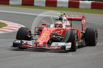 World © Octane Photographic Ltd. Scuderia Ferrari SF16-H – Kimi Raikkonen. Friday 10th June 2016, F1 Canadian GP Practice 1, Circuit Gilles Villeneuve, Montreal, Canada. Digital Ref :1586LB5D9159