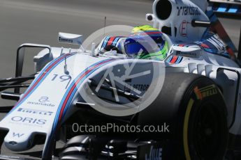 World © Octane Photographic Ltd. Williams Martini Racing, Williams Mercedes FW38 – Felipe Massa. Friday 10th June 2016, F1 Canadian GP Practice 2, Circuit Gilles Villeneuve, Montreal, Canada. Digital Ref :1587LB1D0171