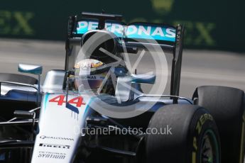 World © Octane Photographic Ltd. Mercedes AMG Petronas W07 Hybrid – Lewis Hamilton. Friday 10th June 2016, F1 Canadian GP Practice 2, Circuit Gilles Villeneuve, Montreal, Canada. Digital Ref :1587LB1D0268
