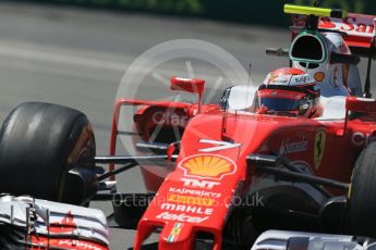 World © Octane Photographic Ltd. Scuderia Ferrari SF16-H – Kimi Raikkonen. Friday 10th June 2016, F1 Canadian GP Practice 2, Circuit Gilles Villeneuve, Montreal, Canada. Digital Ref :1587LB1D0347