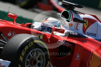 World © Octane Photographic Ltd. Scuderia Ferrari SF16-H – Sebastian Vettel. Friday 10th June 2016, F1 Canadian GP Practice 2, Circuit Gilles Villeneuve, Montreal, Canada. Digital Ref :1587LB1D0390