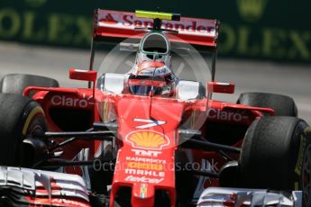 World © Octane Photographic Ltd. Scuderia Ferrari SF16-H – Kimi Raikkonen. Friday 10th June 2016, F1 Canadian GP Practice 2, Circuit Gilles Villeneuve, Montreal, Canada. Digital Ref :1587LB1D0463