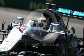 World © Octane Photographic Ltd. Mercedes AMG Petronas W07 Hybrid – Lewis Hamilton. Friday 10th June 2016, F1 Canadian GP Practice 2, Circuit Gilles Villeneuve, Montreal, Canada. Digital Ref :1587LB1D0579