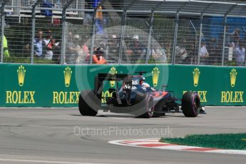 World © Octane Photographic Ltd. McLaren Honda MP4-31 – Fernando Alonso. Friday 10th June 2016, F1 Canadian GP Practice 2, Circuit Gilles Villeneuve, Montreal, Canada. Digital Ref :1587LB1D0643
