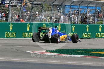 World © Octane Photographic Ltd. Sauber F1 Team C35 – Felipe Nasr. Friday 10th June 2016, F1 Canadian GP Practice 2, Circuit Gilles Villeneuve, Montreal, Canada. Digital Ref :1587LB1D0653