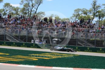 World © Octane Photographic Ltd. Mercedes AMG Petronas W07 Hybrid – Nico Rosberg. Friday 10th June 2016, F1 Canadian GP Practice 2, Circuit Gilles Villeneuve, Montreal, Canada. Digital Ref :1587LB5D9183