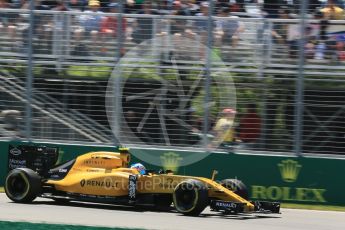 World © Octane Photographic Ltd. Renault Sport F1 Team RS16 – Jolyon Palmer. Friday 10th June 2016, F1 Canadian GP Practice 2, Circuit Gilles Villeneuve, Montreal, Canada. Digital Ref :1587LB5D9232