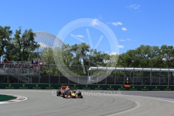 World © Octane Photographic Ltd. Red Bull Racing RB12 – Daniel Ricciardo. Friday 10th June 2016, F1 Canadian GP Practice 2, Circuit Gilles Villeneuve, Montreal, Canada. Digital Ref :1587LB5D9393
