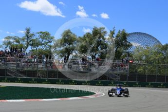 World © Octane Photographic Ltd. Sauber F1 Team C35 – Marcus Ericsson. Friday 10th June 2016, F1 Canadian GP Practice 2, Circuit Gilles Villeneuve, Montreal, Canada. Digital Ref :1587LB5D9431