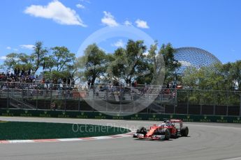 World © Octane Photographic Ltd. Scuderia Ferrari SF16-H – Sebastian Vettel. Friday 10th June 2016, F1 Canadian GP Practice 2, Circuit Gilles Villeneuve, Montreal, Canada. Digital Ref :1587LB5D9447