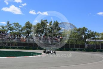World © Octane Photographic Ltd. Mercedes AMG Petronas W07 Hybrid – Lewis Hamilton. Friday 10th June 2016, F1 Canadian GP Practice 2, Circuit Gilles Villeneuve, Montreal, Canada. Digital Ref :1587LB5D9451