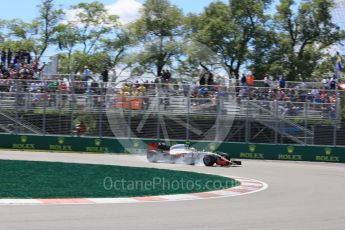 World © Octane Photographic Ltd. Haas F1 Team VF-16 - Esteban Gutierrez. Friday 10th June 2016, F1 Canadian GP Practice 2, Circuit Gilles Villeneuve, Montreal, Canada. Digital Ref :1587LB5D9612