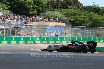 World © Octane Photographic Ltd. McLaren Honda MP4-31 – Jenson Button. Friday 10th June 2016, F1 Canadian GP Practice 2, Circuit Gilles Villeneuve, Montreal, Canada. Digital Ref :1587LB5D9803