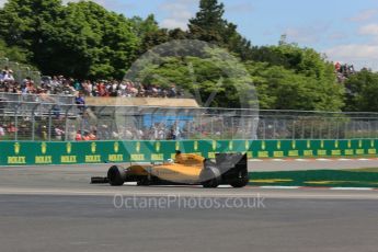 World © Octane Photographic Ltd. Renault Sport F1 Team RS16 - Kevin Magnussen. Friday 10th June 2016, F1 Canadian GP Practice 2, Circuit Gilles Villeneuve, Montreal, Canada. Digital Ref :1587LB5D9840