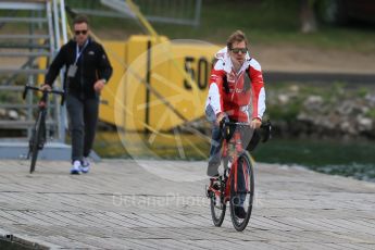 World © Octane Photographic Ltd. Scuderia Ferrari – Sebastian Vettel. Saturday 11th June 2016, F1 Canadian GP Paddock, Circuit Gilles Villeneuve, Montreal, Canada. Digital Ref :1584LB1D0827