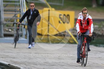 World © Octane Photographic Ltd. Scuderia Ferrari – Sebastian Vettel. Saturday 11th June 2016, F1 Canadian GP Paddock, Circuit Gilles Villeneuve, Montreal, Canada. Digital Ref :1584LB1D0832