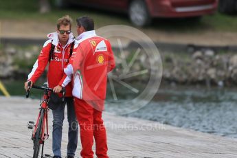 World © Octane Photographic Ltd. Scuderia Ferrari – Sebastian Vettel. Saturday 11th June 2016, F1 Canadian GP Paddock, Circuit Gilles Villeneuve, Montreal, Canada. Digital Ref :1584LB1D0836