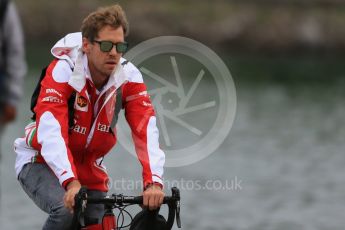 World © Octane Photographic Ltd. Scuderia Ferrari – Sebastian Vettel. Saturday 11th June 2016, F1 Canadian GP Paddock, Circuit Gilles Villeneuve, Montreal, Canada. Digital Ref :1584LB1D0846