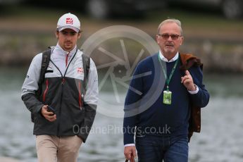 World © Octane Photographic Ltd. Haas F1 Team - Esteban Gutierrez. Saturday 11th June 2016, F1 Canadian GP Paddock, Circuit Gilles Villeneuve, Montreal, Canada. Digital Ref :1584LB1D0874