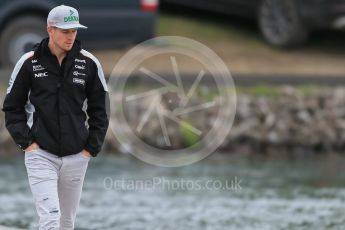 World © Octane Photographic Ltd. Sahara Force India VJM09 - Nico Hulkenberg. Saturday 11th June 2016, F1 Canadian GP Paddock, Circuit Gilles Villeneuve, Montreal, Canada. Digital Ref :1584LB1D0899