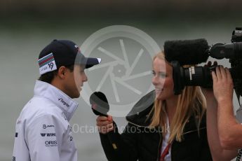 World © Octane Photographic Ltd. Williams Martini Racing – Felipe Massa. Saturday 11th June 2016, F1 Canadian GP Paddock, Circuit Gilles Villeneuve, Montreal, Canada. Digital Ref :1584LB1D0913