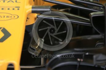 World © Octane Photographic Ltd. Renault Sport F1 Team RS16 turning vane detail- Kevin Magnussen. Saturday 11th June 2016, F1 Canadian GP Practice 3, Circuit Gilles Villeneuve, Montreal, Canada. Digital Ref :1588LB1D0946