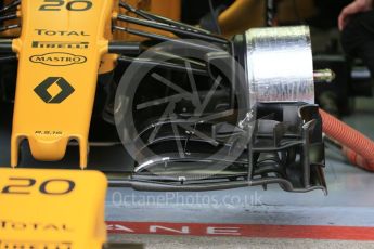 World © Octane Photographic Ltd. Renault Sport F1 Team RS16 front wing detail - Kevin Magnussen. Saturday 11th June 2016, F1 Canadian GP Practice 3, Circuit Gilles Villeneuve, Montreal, Canada. Digital Ref :1588LB1D0952