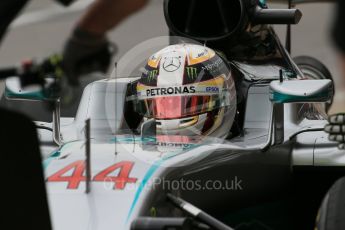 World © Octane Photographic Ltd. Mercedes AMG Petronas W07 Hybrid – Lewis Hamilton. Saturday 11th June 2016, F1 Canadian GP Practice 3, Circuit Gilles Villeneuve, Montreal, Canada. Digital Ref :1588LB1D1142