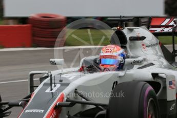 World © Octane Photographic Ltd. Haas F1 Team VF-16 – Romain Grosjean. Saturday 11th June 2016, F1 Canadian GP Practice 3, Circuit Gilles Villeneuve, Montreal, Canada. Digital Ref :1588LB1D1177