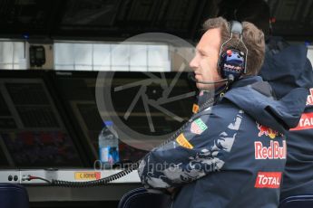 World © Octane Photographic Ltd. Red Bull Racing - Christian Horner. Saturday 11th June 2016, F1 Canadian GP Practice 3, Circuit Gilles Villeneuve, Montreal, Canada. Digital Ref :1588LB1D1330