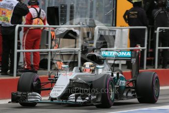 World © Octane Photographic Ltd. Mercedes AMG Petronas W07 Hybrid – Lewis Hamilton. Saturday 11th June 2016, F1 Canadian GP Practice 3, Circuit Gilles Villeneuve, Montreal, Canada. Digital Ref :1588LB1D1405