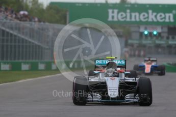 World © Octane Photographic Ltd. Mercedes AMG Petronas W07 Hybrid – Nico Rosberg. Saturday 11th June 2016, F1 Canadian GP Qualifying, Circuit Gilles Villeneuve, Montreal, Canada. Digital Ref :1589LB1D1489