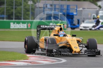 World © Octane Photographic Ltd. Renault Sport F1 Team RS16 – Jolyon Palmer. Saturday 11th June 2016, F1 Canadian GP Qualifying, Circuit Gilles Villeneuve, Montreal, Canada. Digital Ref :1589LB1D1606