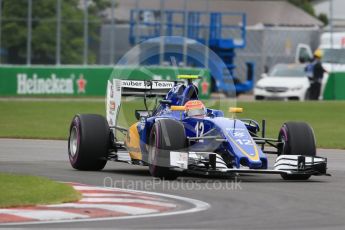 World © Octane Photographic Ltd. Sauber F1 Team C35 – Felipe Nasr. Saturday 11th June 2016, F1 Canadian GP Qualifying, Circuit Gilles Villeneuve, Montreal, Canada. Digital Ref :1589LB1D1612