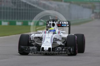 World © Octane Photographic Ltd. Williams Martini Racing, Williams Mercedes FW38 – Felipe Massa. Saturday 11th June 2016, F1 Canadian GP Qualifying, Circuit Gilles Villeneuve, Montreal, Canada. Digital Ref :1589LB1D1635