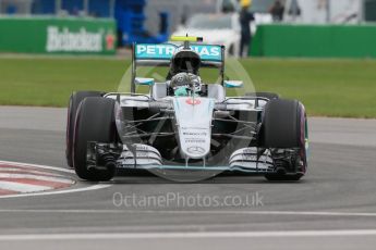 World © Octane Photographic Ltd. Mercedes AMG Petronas W07 Hybrid – Nico Rosberg. Saturday 11th June 2016, F1 Canadian GP Qualifying, Circuit Gilles Villeneuve, Montreal, Canada. Digital Ref :1589LB1D1653